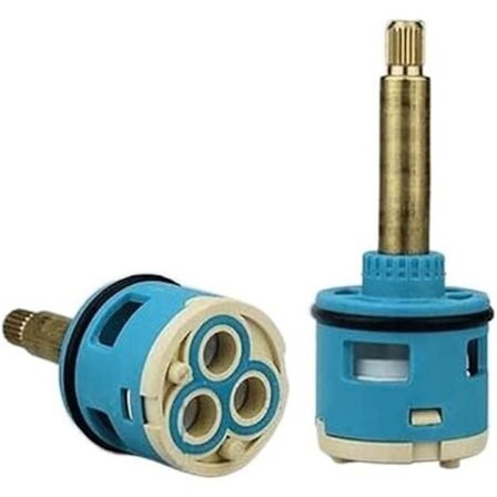 Erstatningspatron for blandebatteri, erstatningsventilpatroner, 33 mm keramisk kranpatron, keramisk skivepatron, kontrollventil