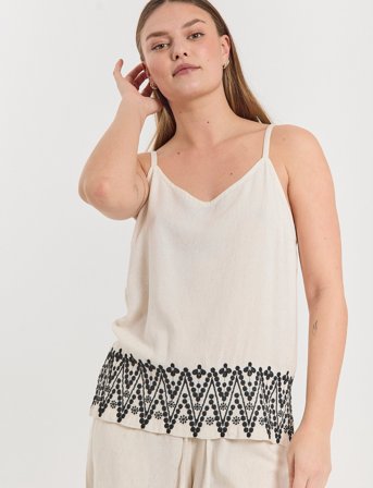 FREE/QUENT Fqlinus-Top - Cream - S