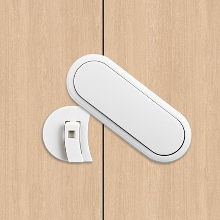 5 kpl Lastenlukon jääkaappilukko, jääkaapin lukko lapsille tarrallisella liimalla, uunin lukko lasten turvallisuuden kaappilukot, W