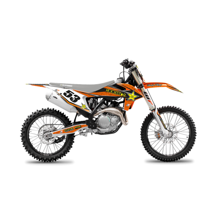 Komplet Naklejek Blackbird Rockstar Energy Czerwono-Czarno-Biały - KTM 250 SX 2019-2024