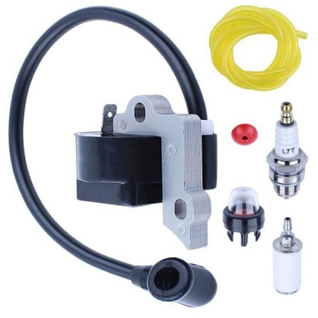 Tändspole Bränslefilterledningsslangsats kompatibel med Poulan PP3516AV PP4218AV Motorsåg 585838301 w backventil