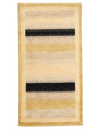 74X142 Tappeto Gabbeh Indo Fine Moderno Arancione/Beige (Lana, India) Carpetvista