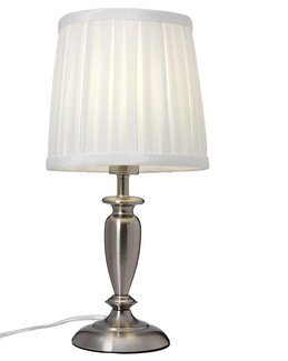 Bordslampa Ines plisserad linneskärm - Cottex