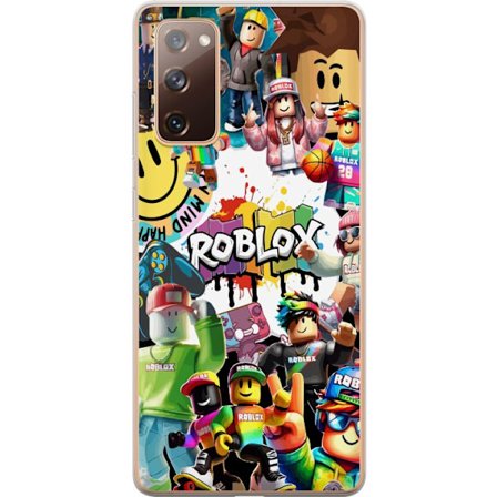 Kompatibelt Mobilskal till Samsung Samsung Galaxy S20 FE Roblox graffiti-kollage med färgglada karaktärer, livliga mönster och energiska element i