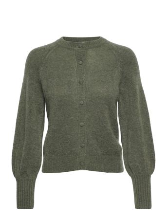 Mschmaimee Mohair Cardigan Neuletakki Vihreä MOSS COPENHAGEN