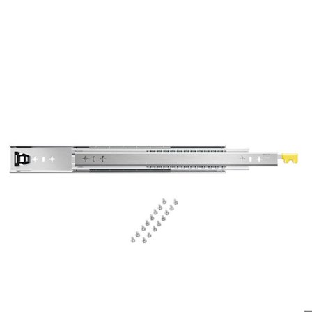 Skuffeskinne med fuld udtræk-Duoku-1 par-Låsbare skinner 900 mm-Belastning 113,4 kg-med låsesystem