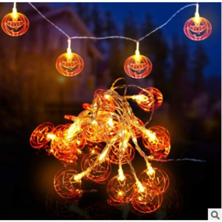 1 stk Halloween Lyslenke Skummel Halloween Lysdekorasjon Festlig Selskap (Hvit Farge)