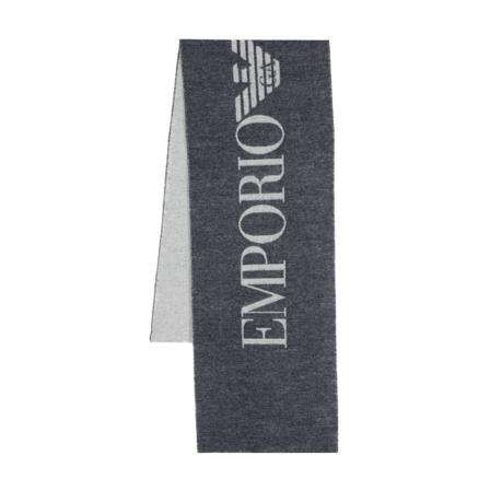 Emporio Armani - Halsdukar - Grå - Herr - Storlek: One Size, Herr, Storlek: ONE SIZE