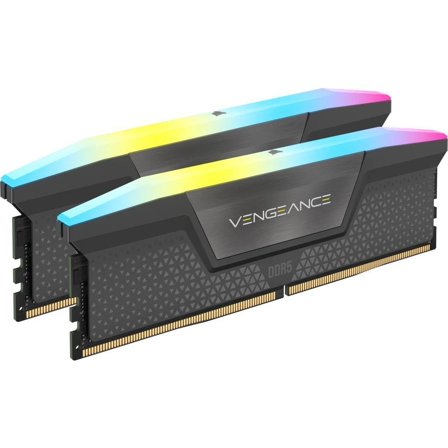 Corsair Vengeance RGB - DDR5 - sett - 64 GB: 2 x 32 GB - DIMM 288-pin - 6000 MHz / PC5-48000 - ikke-bufret