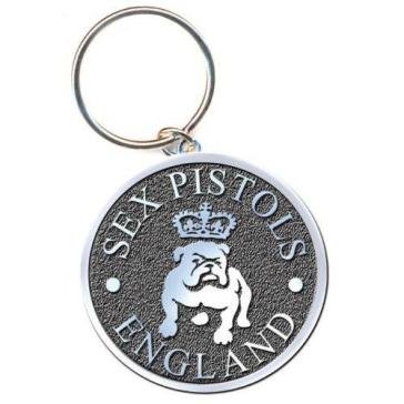 Sex pistols: bulldog england keychain ROCK OFF