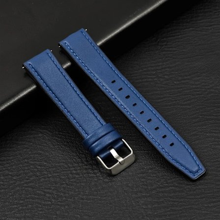 20mm 22mm Läderarmband för Samsung Galaxy Watch 7/6/5/4 40 44mm Gear Band Vintage Armband för Xiaomi Redmi Watch 3 Lite/Active