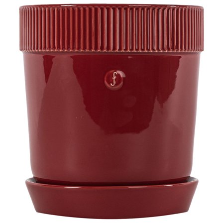 Sagaform Elise kruka med fat, 14 cm | Inredning > Vaser & Krukor > Krukor > Örtkruka | Bagaren och Kocken