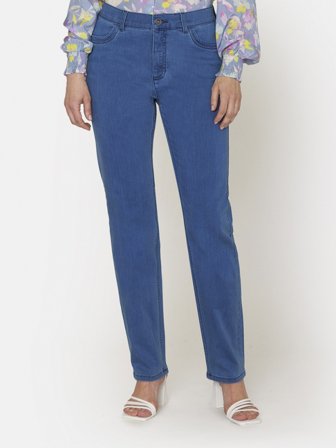 JENSEN - Joyce Jeans - Blå - Curve fit - Lige ben