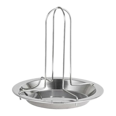Kycklingstekhållare Bakplåtar Non-Stick BBQ Grillställ Ställhållare Bricka Med Skål BBQ Tillbehör Verktyg