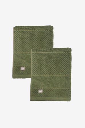 Redlunds - Spa frotté 90x150 2-pakning - Grønn - Håndklær - 90X150 - Fra Homeroom
