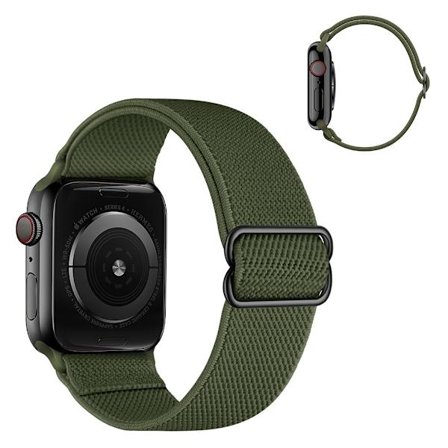 Apple Watch Series 6 / 5 44mm nylon watch band - Army Green