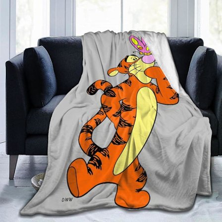 Tigergutt, Ultramyk Lett Flanell Fleecepledd s Varm Klimaanlegg For Sofa Sengesofa