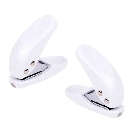 2 stk Mini hullmaskin Hvit hullstanser papirstanser Håndlaget hullslippbok