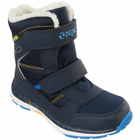 Zig Zag Ginden Kids Winterboot Waterproof Children lined boots Blue 28