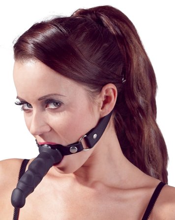 Fetish collection: Gag med silikone dildo