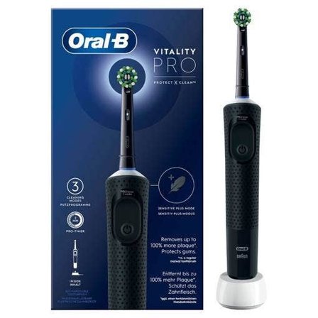 Oral-B Spazzolino Elettrico Ricaricabile Vitality Pro Nero, 1