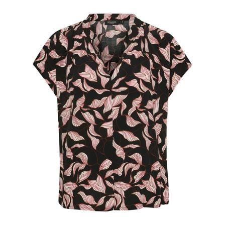 Soaked in Luxury Soaked In Luxury Slchrishell Marian Top Ss Bluser 30406537 Black Leaves Sort, Dame