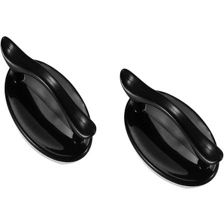 Selvklæbende håndtag 2 stk. Selvklæbende øjeblikkelig dør armlæn selvklæbende dørhåndtag til køleskab skab dør skuffe, sort