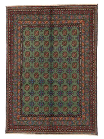 Medaillon Afghan Fine Teppich 166X231 Wolle