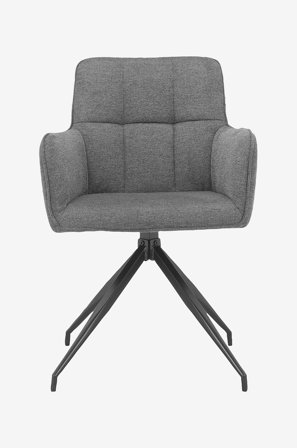 Loft24 - Spisestol Zaria1, 2 stk. - Grå - Armstoler - Fra Homeroom