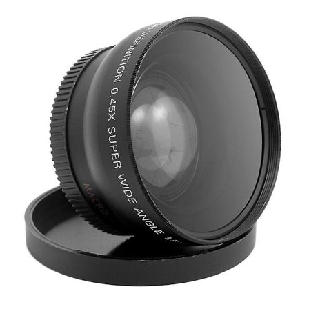Hd 52mm 0.45x Laajakulmalinssi Makrolinssillä 52mm Dslr-kameralle