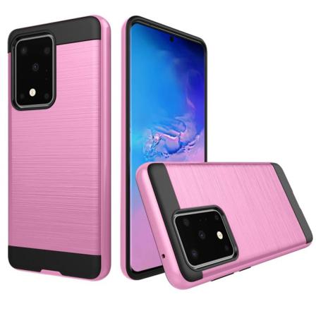 Samsung Galaxy S20 Plus - Brushed Hybrid Skal - Rosa Pink Rosa