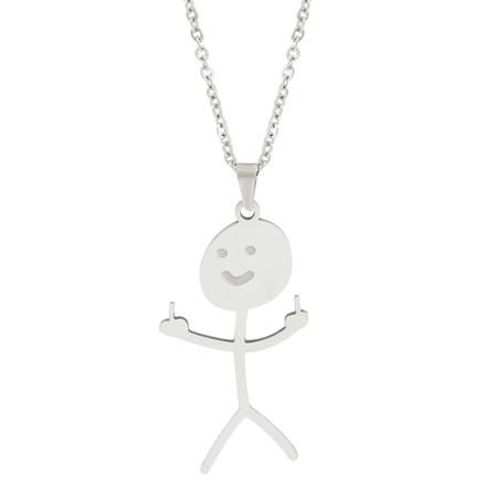 Morsomt Doodle-kjede - Perfet Silver