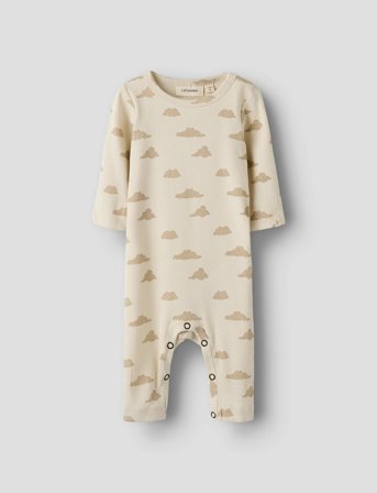 Lil'Atelier Nbmgago Ls Nightsuit Lil - Cream - 86
