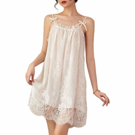 Sexy blondenattkjole Sexy undertøy Ryggløs fristelse Tynne hjemmeklær Pyjamas mote holdbar praktisk