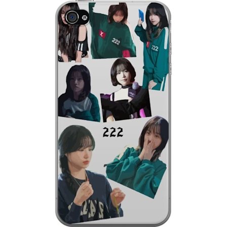 Yhteensopiva Puhelinkuori Apple iPhone 4 Squid Game 222 Netflix Sarja Maski