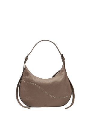 ATP Atelier Liveri Tahini/Contrast Stitch Grained Calf Handväskor Dam Beige ONESIZE