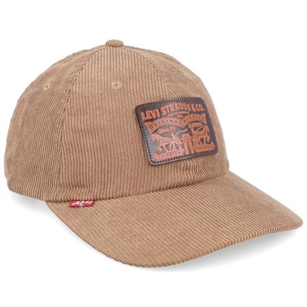 Levi's - Beige unconstructed Keps - Relaxed Heritage Cap Dark Khaki Dad Cap @ Hatstore