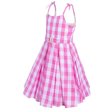 Mub- Fitspi Live Version Movie Cosplay Clothing Popular Film And Television Roles Cosplay Clothes Pink Jumpsuit Suit Barbie dress G