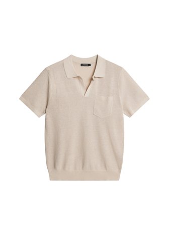 J.Lindeberg - Ben Open Collar Polo - Grey - Man - XS
