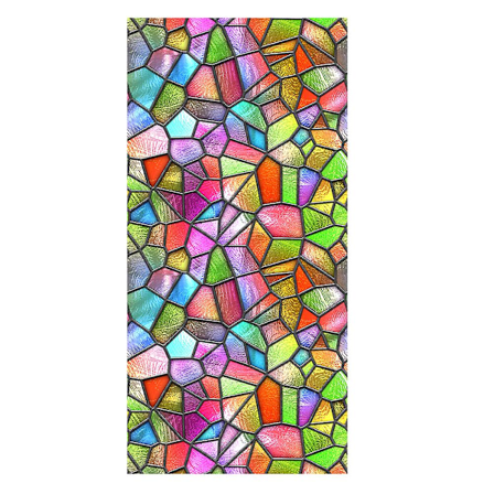 1 ark europæisk stil privatlivs glas vindue klistermærke frostet klistermærke til glasdør