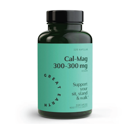 Great Earth Cal-Mag 300-300 mg kapsler, 120 stk.