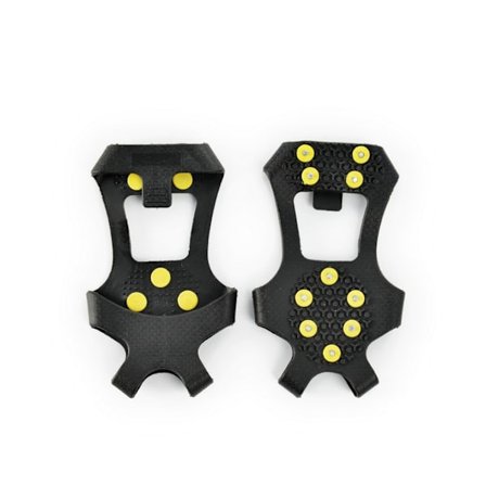 Issko i rustfrit stål til sko og støvler, stegjern til skridsikker trækkraft på sne og is, skridsikre greb og pigge til vandreture, størrelse XXL