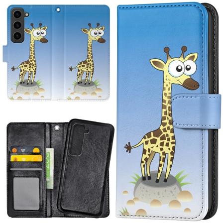 Samsung Galaxy S23 Plus - Lommebok Deksel Tegnet Giraff