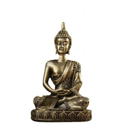 Käsityönä tehty meditoiva Buddha-patsas, mindfulness-lahja, puhdas käsintehty hartsi-patsas monimutkaisilla yksityiskohdilla, zen-sisustus sisäisen 