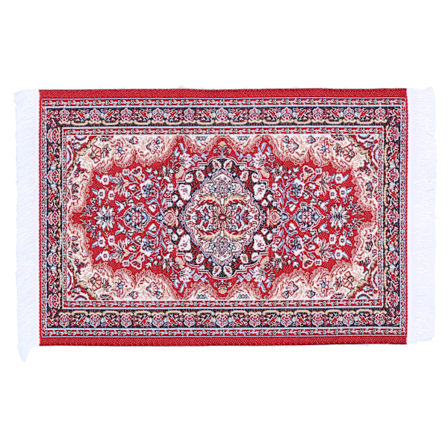 1:12 Dockhus Vävda Matta Unik Utsökt Miniatyr Matta Dekoration Tillbehör#2