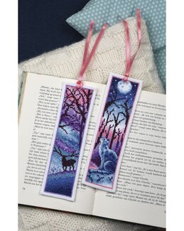 Stickpackung Lesezeichen Mitternacht 2-er Pack