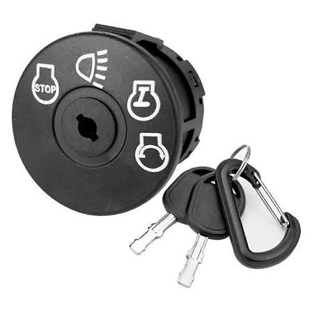 Tenningslås med nøkkel 7 terminaler Kompatibel for Deere John Plentraktor Erstatter 925-1741 Svart