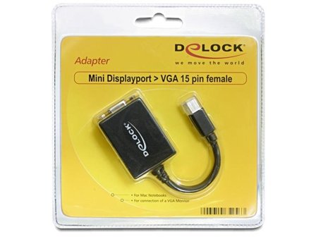 Delock Adapter mini Displayport > VGA 15 pin female - DisplayPort-adapter - 18 cm