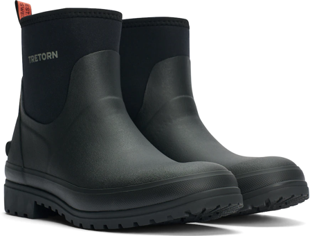 Tretorn Brosarp Neo matalat kumisaappaat, Unisex, musta