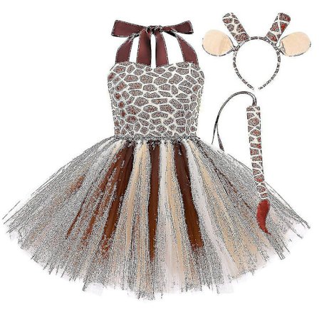 Pige Tutu-Skjørt med Hårbånd - Dyr